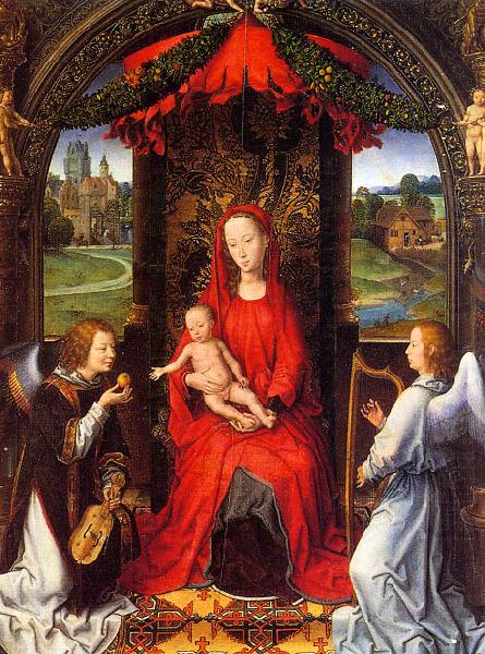 Hans Memling Madonna and Child with Angels china oil painting image
